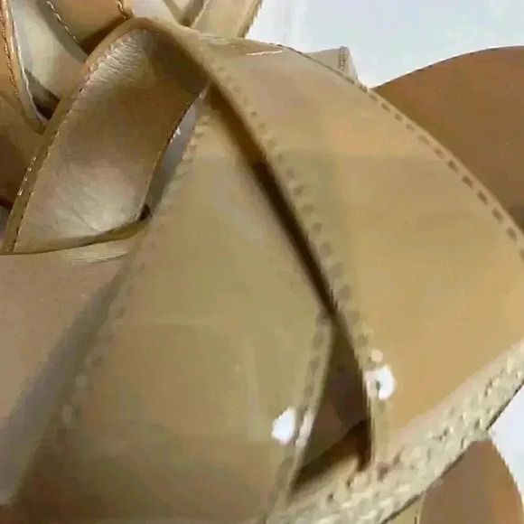 Michael Kors Women's Tan Espadrille Wedge Platform Sandals Size 8M - Picture 9 of 11